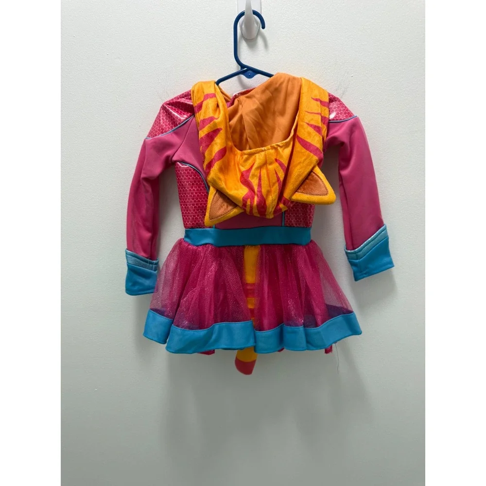 Disney SuperKitties Ginny Costume Dress Hooded Tutu Pink Orange 2T 3013